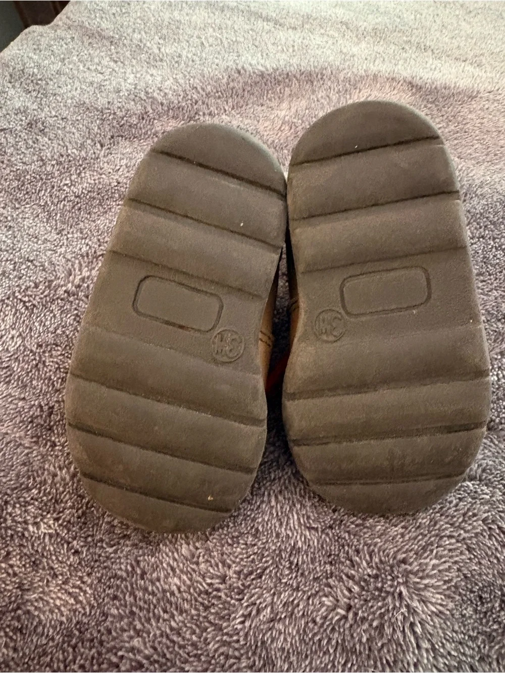 Vintage Disney Baby Minnie Mouse Chestnut Brown Hiking Boots Size 3 Months